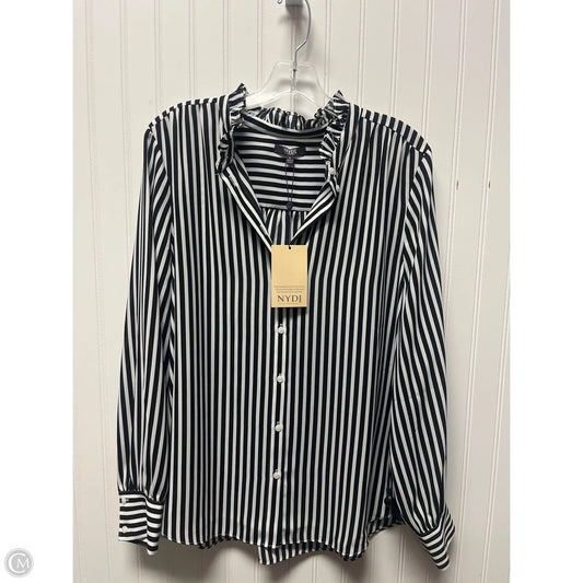 Top Long Sleeve By Not Your Daughters Jeans In Striped Pattern, Size: L