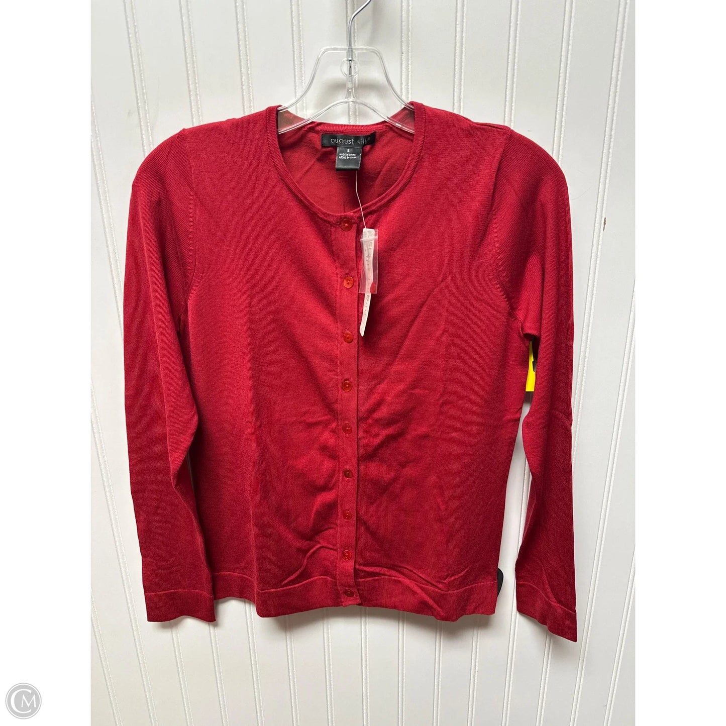 Sweater Cardigan By August Silk In Red, Size: S