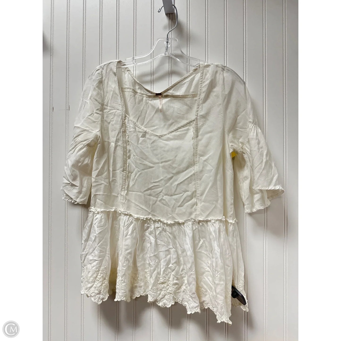 Top Short Sleeve By Free People In White, Size: Sp