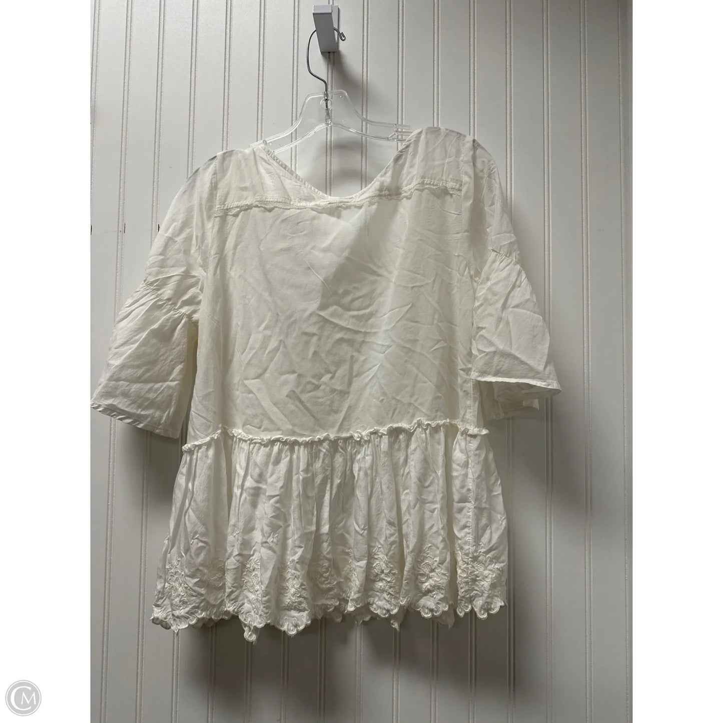 Top Short Sleeve By Free People In White, Size: Sp
