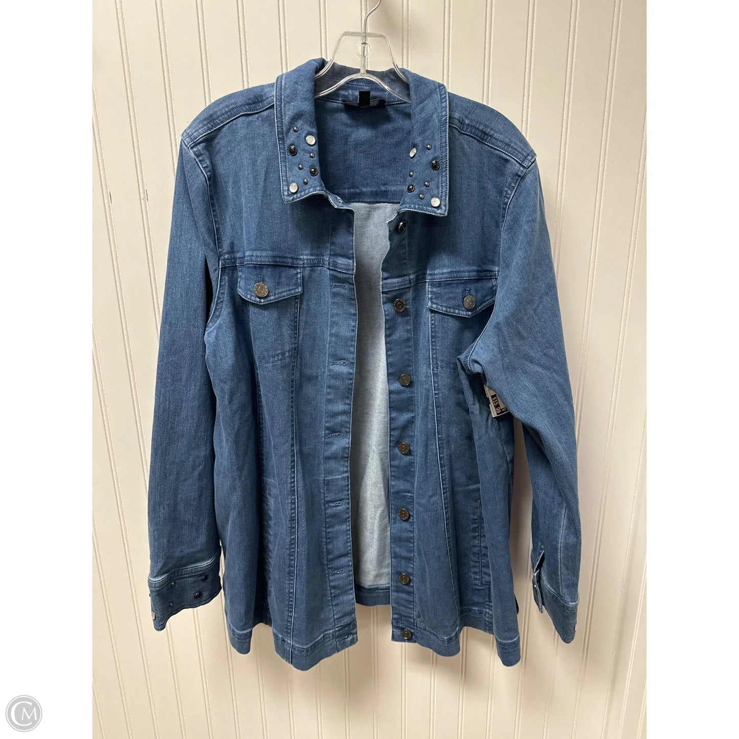 Jacket Denim By Susan Graver In Blue Denim, Size: Xl