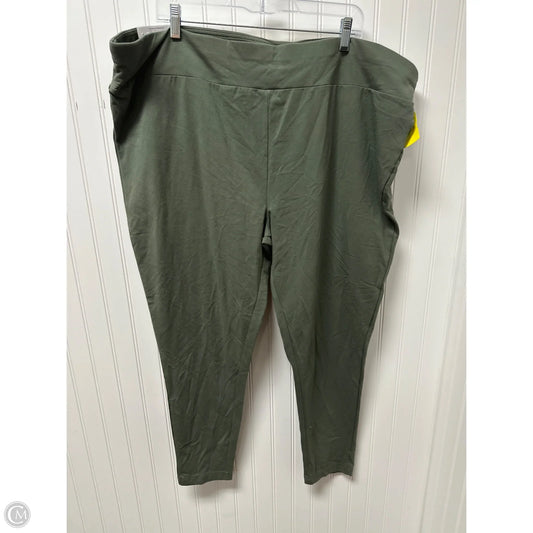 Pants Leggings By Terra & Sky In Green, Size: 4x