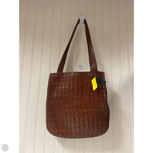 Handbag Leather By Fossil, Size: Large