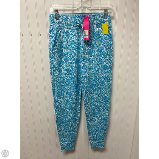 Pants Designer By Lilly Pulitzer In Blue & White, Size: 2