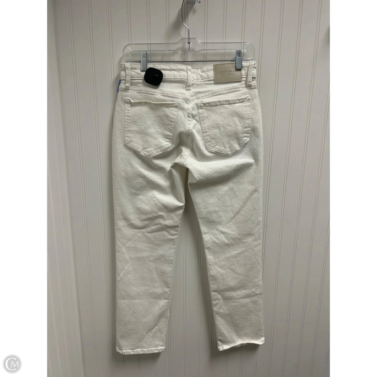 Jeans Straight By Lucky Brand In White, Size: 4