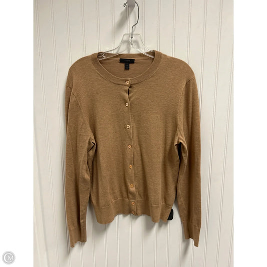 Sweater Cardigan By J. Crew In Tan, Size: Xl