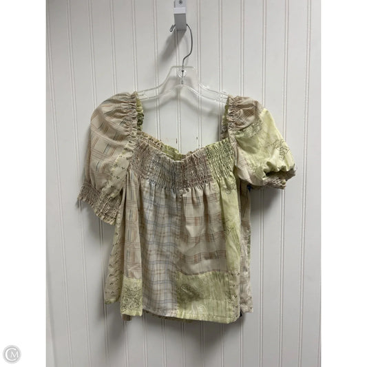 Top Short Sleeve By Cmc In Multi-colored, Size: S
