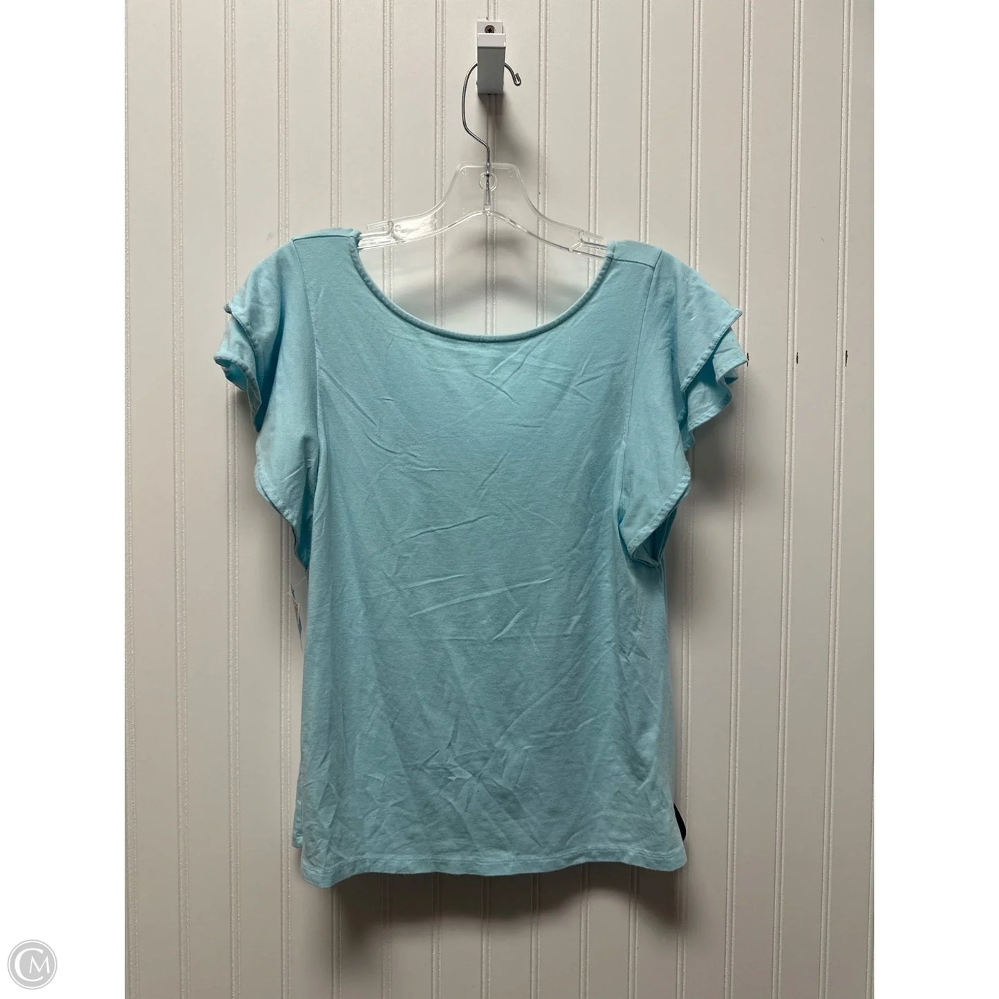 Top Short Sleeve Designer By Lilly Pulitzer In Blue, Size: S