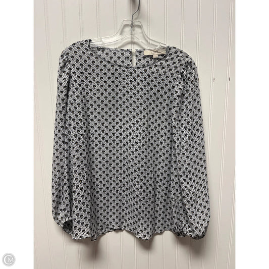Top Long Sleeve By Loft In White, Size: M