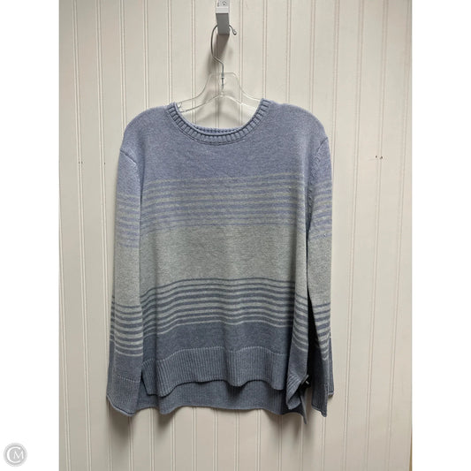 Sweater By Ella Moss In Blue & Green, Size: M