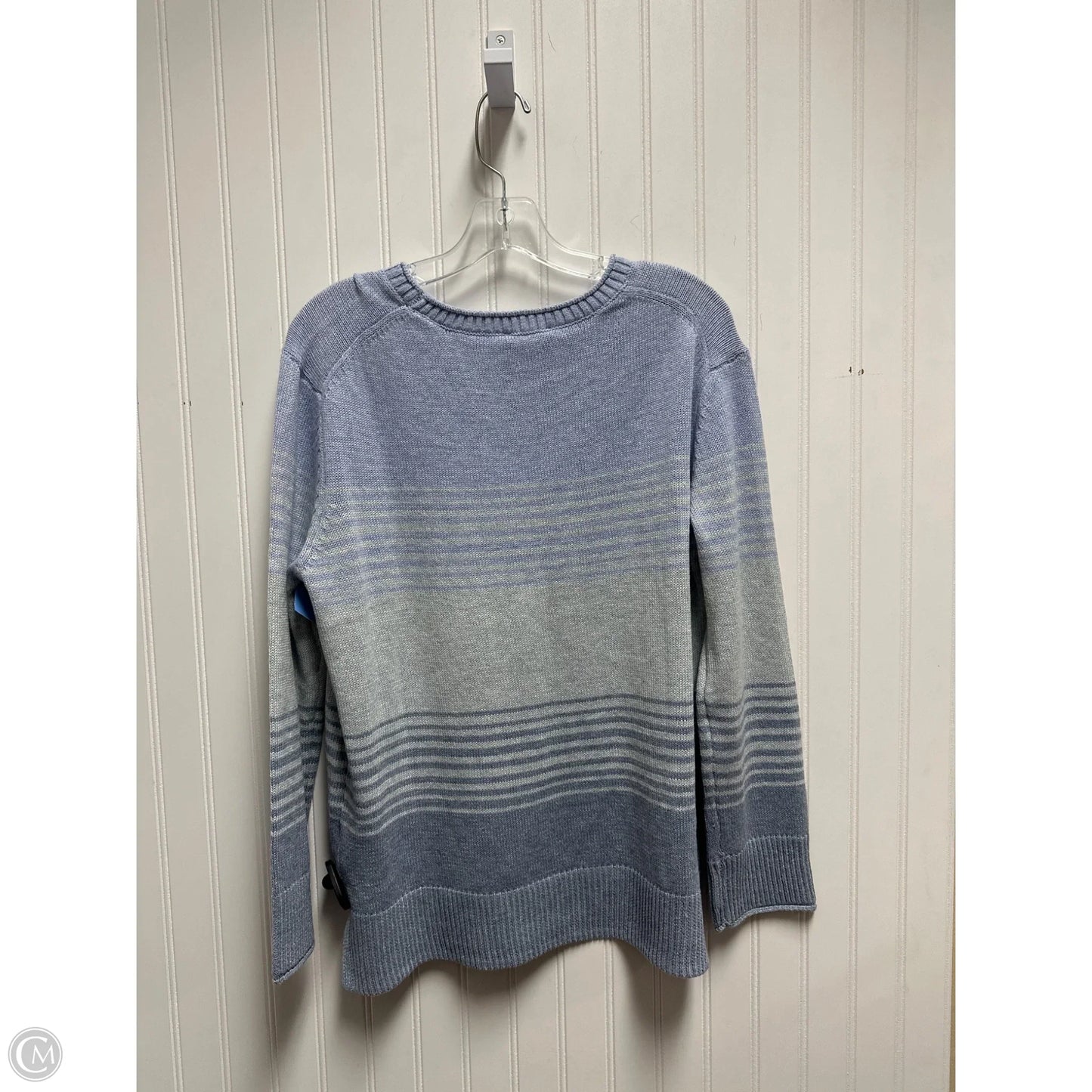 Sweater By Ella Moss In Blue & Green, Size: M