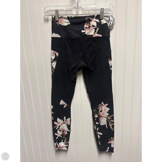 Athletic Leggings Capris By Athleta In Black & Cream, Size: Xs