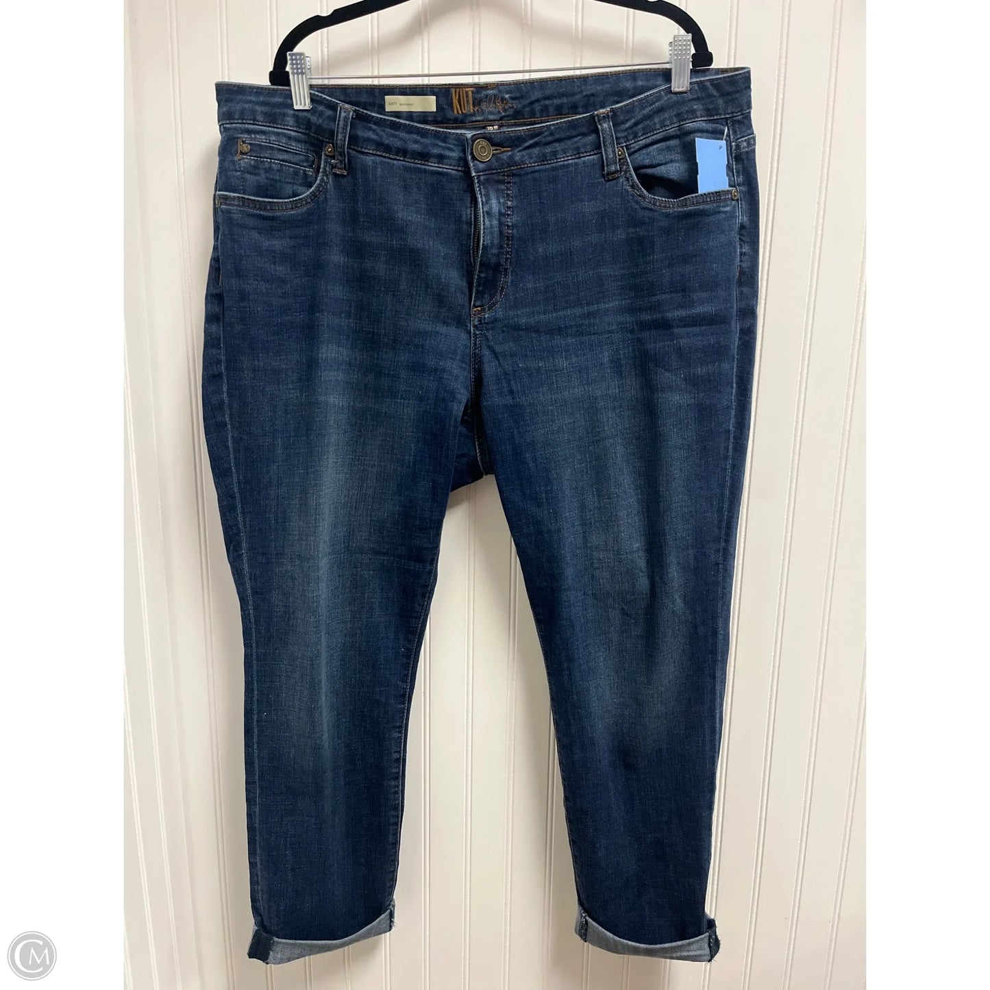 Jeans Boyfriend By Kut In Blue Denim, Size: 16