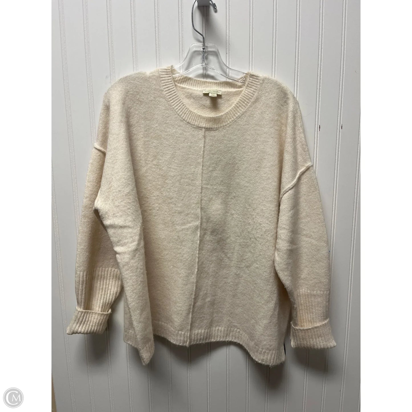 Sweater By Clothes Mentor In Cream, Size: Xl