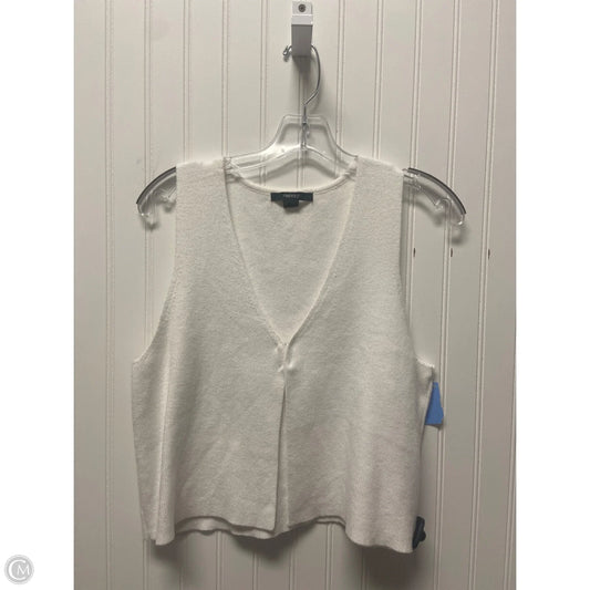 Vest Sweater By Forever 21 In White, Size: L