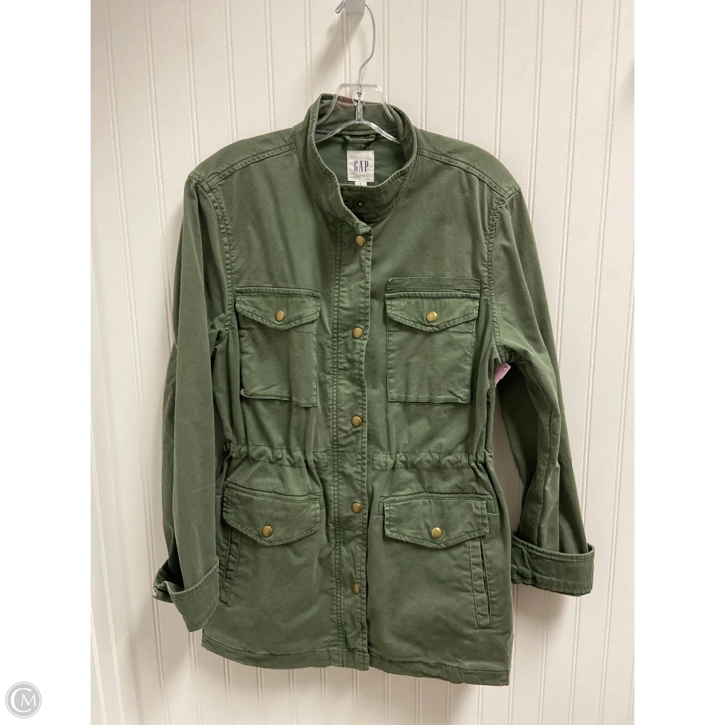 Jacket Utility By Gap In Green, Size: S
