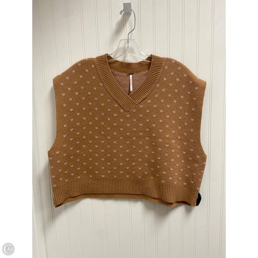 Vest Sweater By Free People In Brown, Size: L