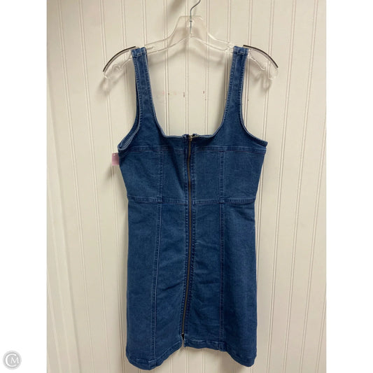 Dress Casual Short By Clothes Mentor In Blue Denim, Size: M