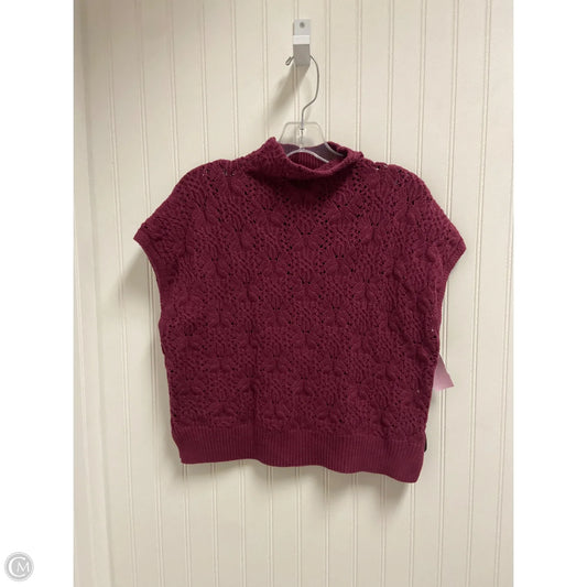 Vest Sweater By Free People In Purple, Size: Sp