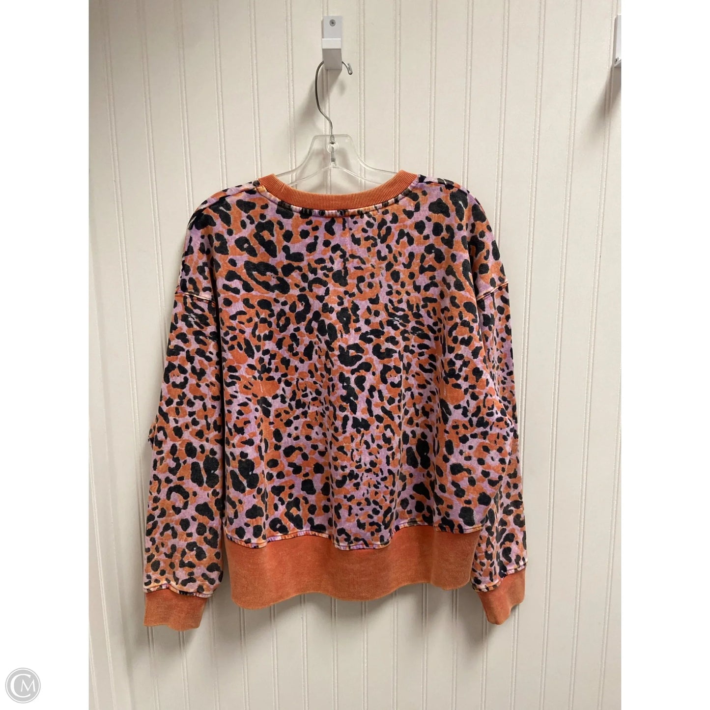 Sweatshirt Crewneck By Joy Lab In Animal Print, Size: L
