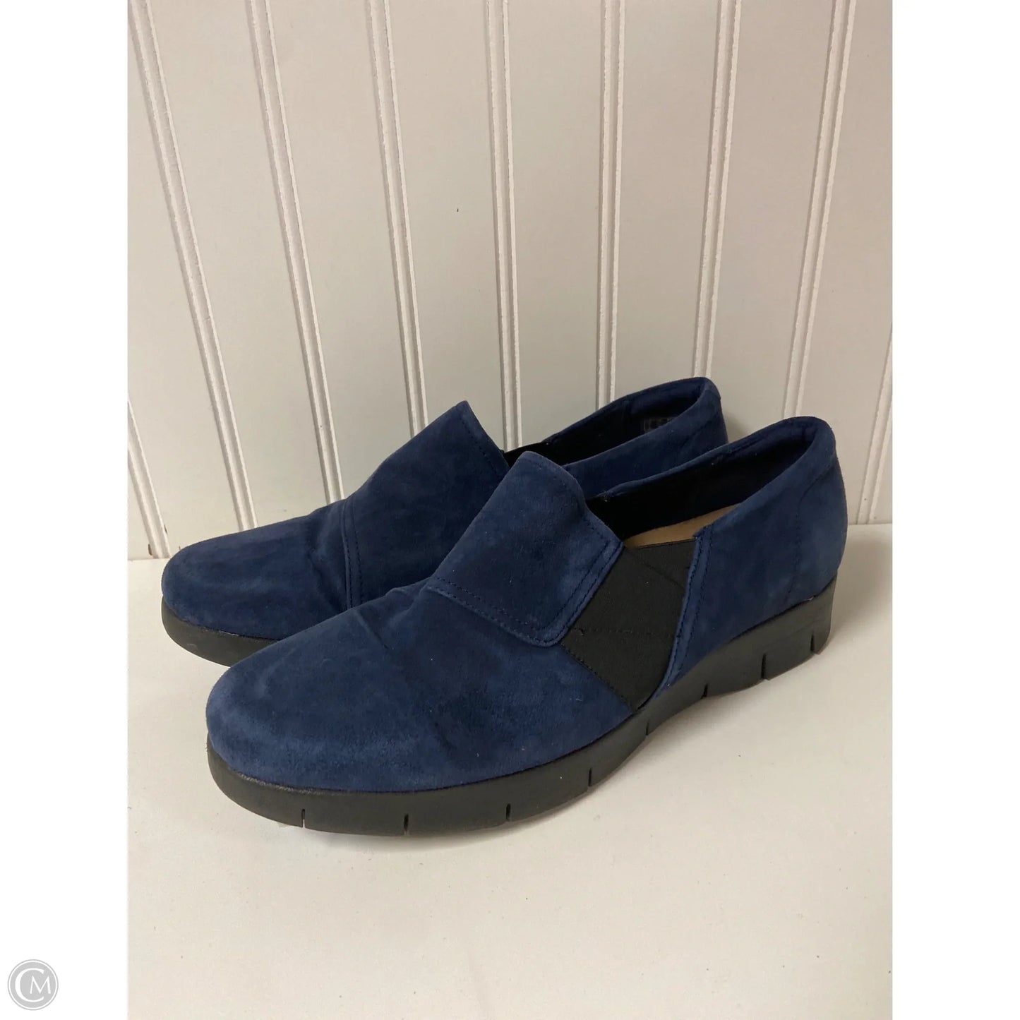 Shoes Flats By Clarks In Blue, Size: 9.5