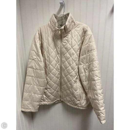 Jacket Puffer & Quilted By Columbia In Cream, Size: 3x