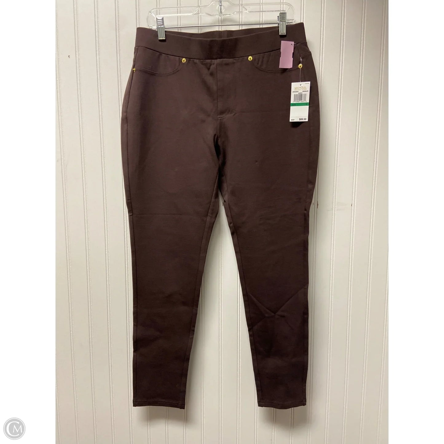 Pants Leggings By Michael By Michael Kors In Brown, Size: L