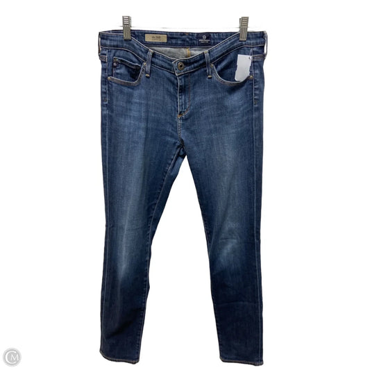 Jeans Skinny By Adriano Goldschmied In Blue Denim, Size: 6