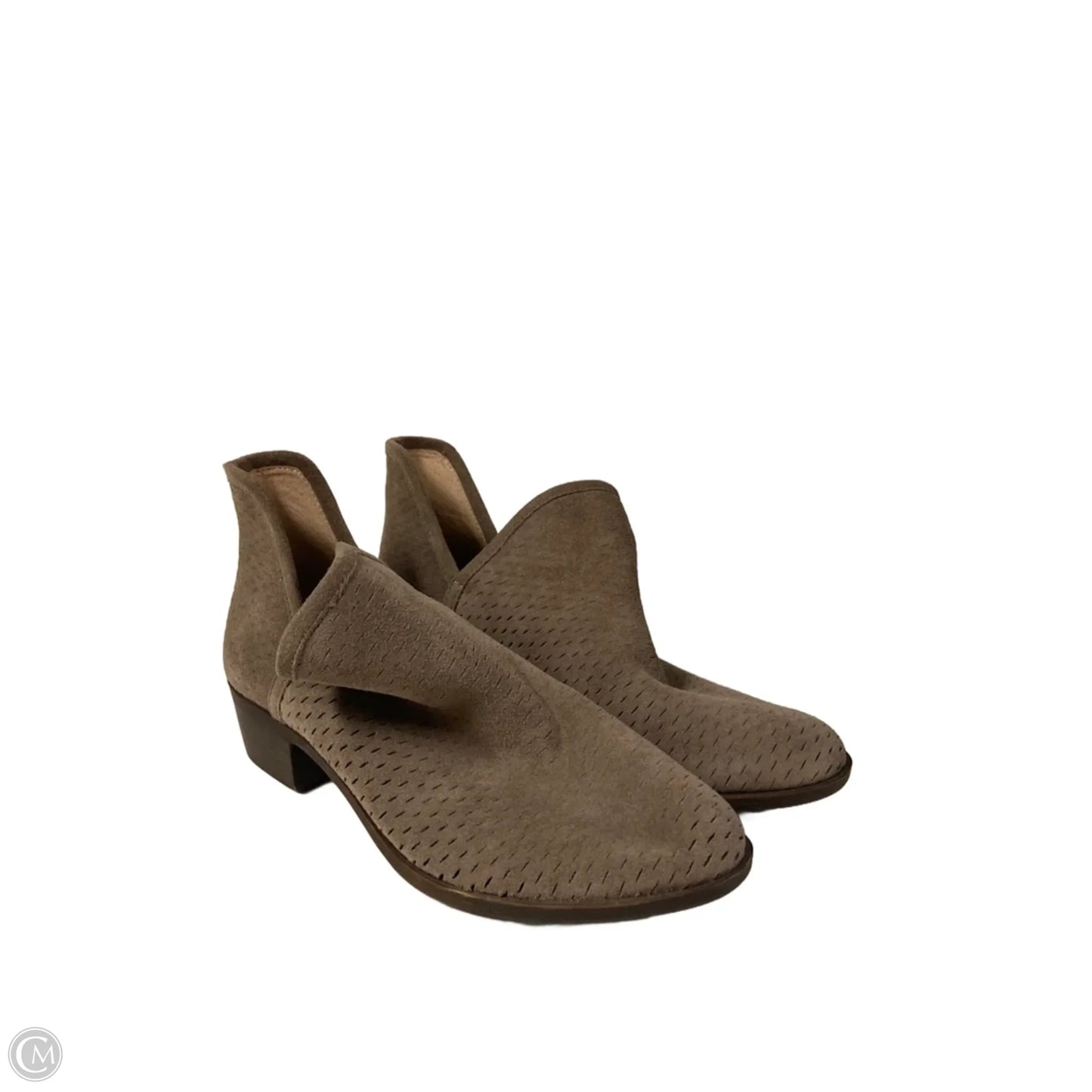 Shoes Heels Block By Lucky Brand In Taupe, Size: 7.5
