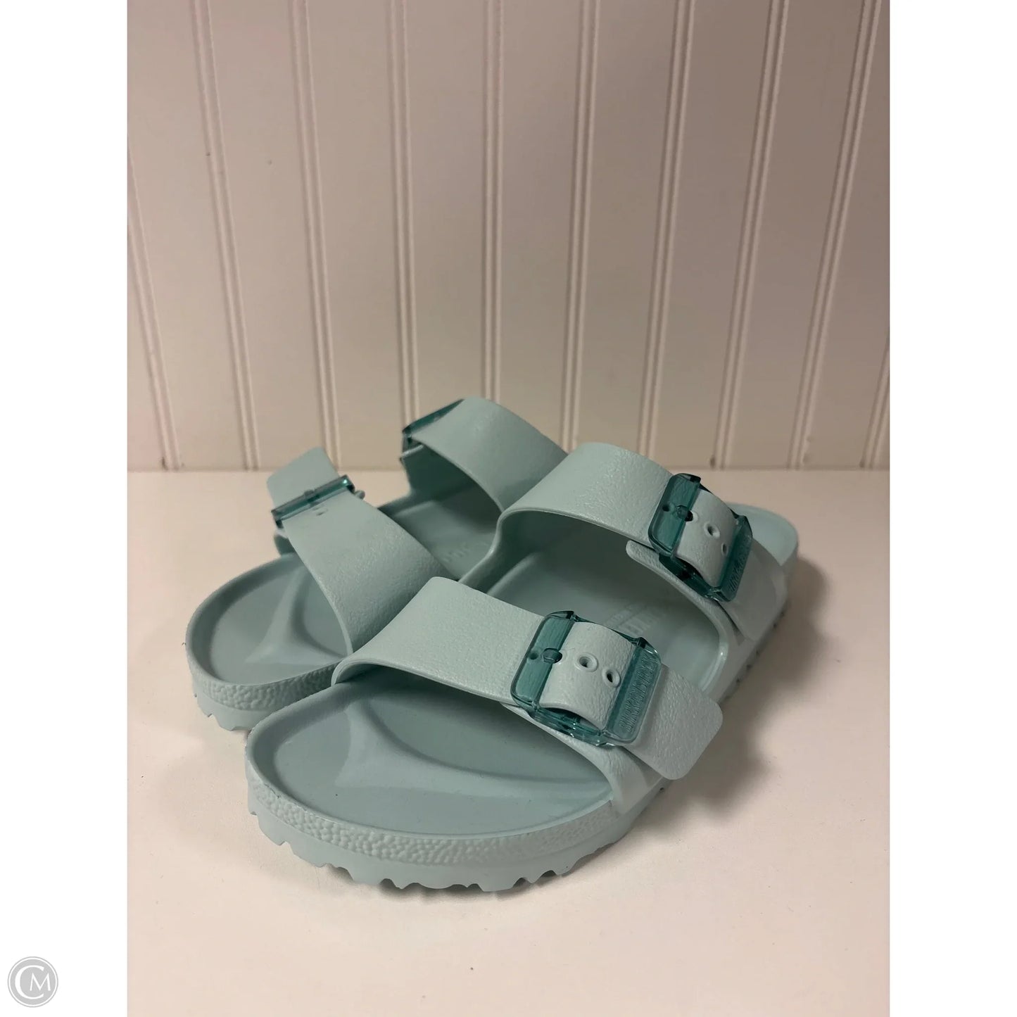 Sandals Flats By Birkenstock In Blue, Size: 8