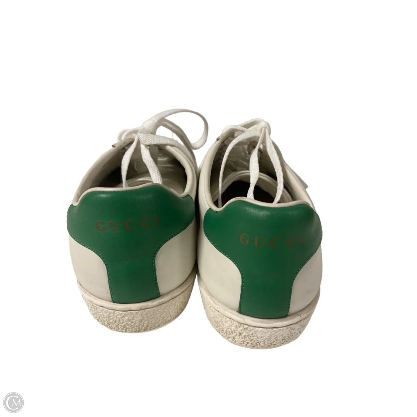 Shoes Luxury Designer By Gucci In White, Size: 6.5