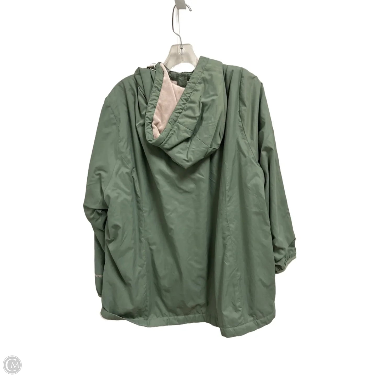 Jacket Windbreaker By Free Country In Green, Size: 2x