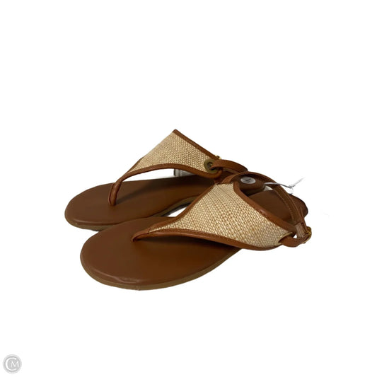 Sandals Flats By Aerosoles In Cream & Tan, Size: 7