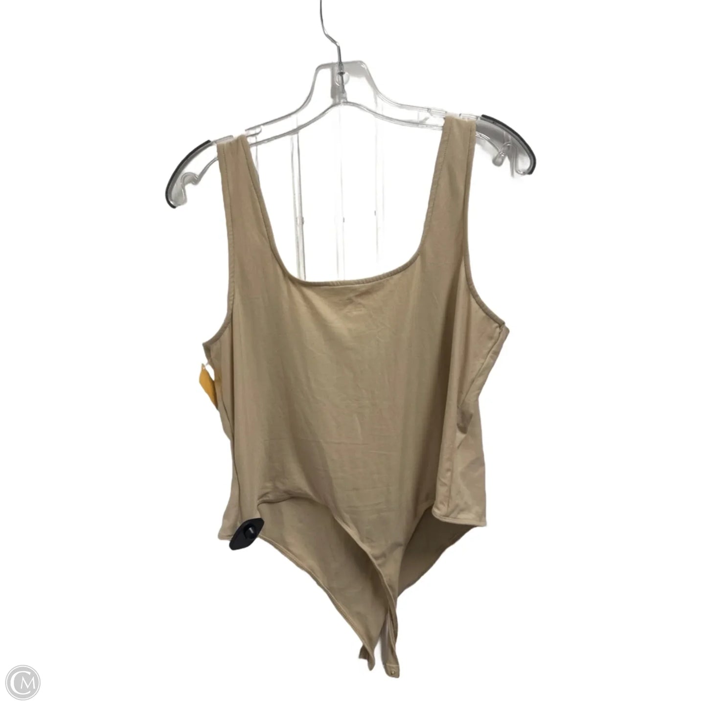 Bodysuit By No Boundaries In Tan, Size: 1x