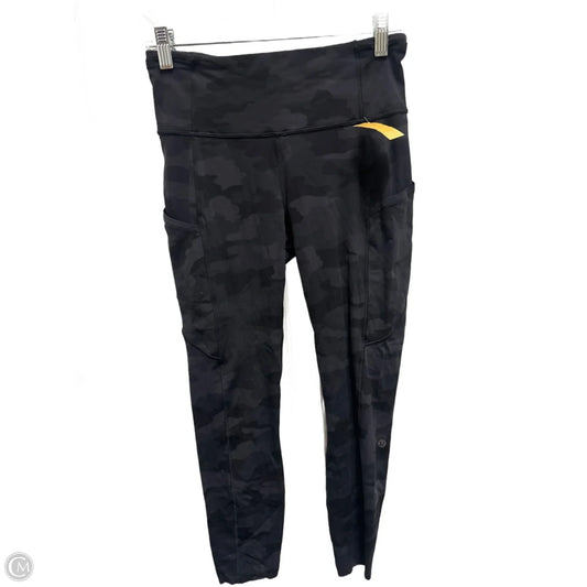 Athletic Leggings Capris By Lululemon In Camouflage Print, Size: S