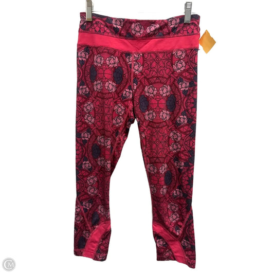 Athletic Leggings Capris By Lululemon In Pink, Size: S