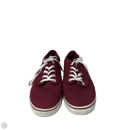 Shoes Sneakers By Vans In Red, Size: 9