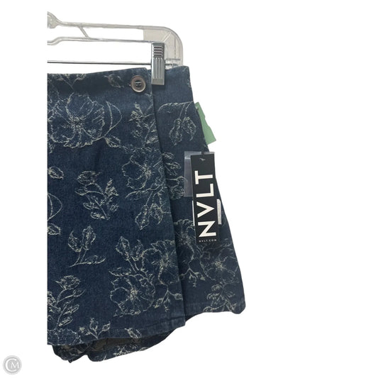 Skort By Clothes Mentor In Blue Denim, Size: Sp