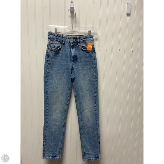 Jeans Straight By Zara In Blue Denim, Size: 2