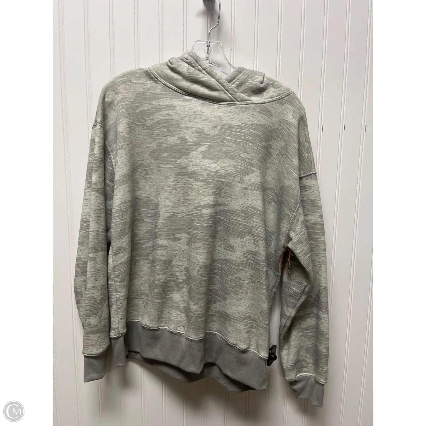 Sweatshirt Hoodie By Just Be In Grey, Size: M