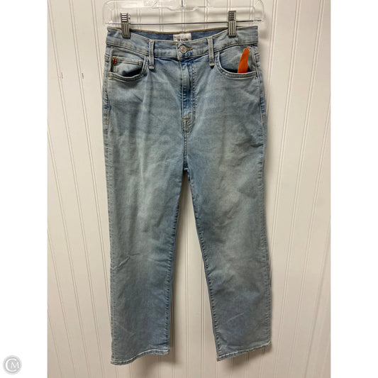 Jeans Straight By Hudson In Blue Denim, Size: 2