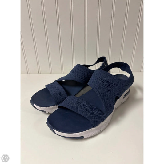 Shoes Flats By Skechers In Navy, Size: 10