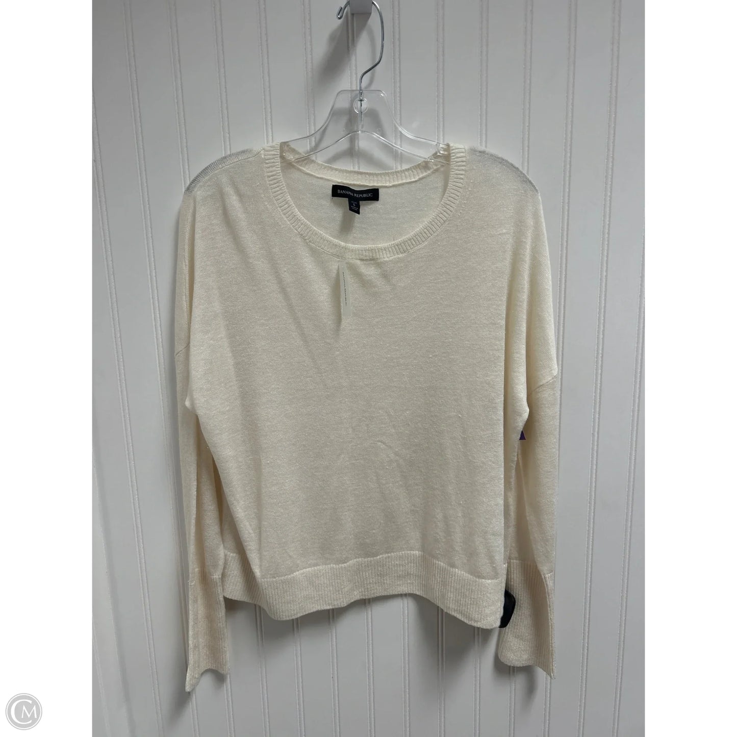 Sweater By Banana Republic In Beige, Size: L