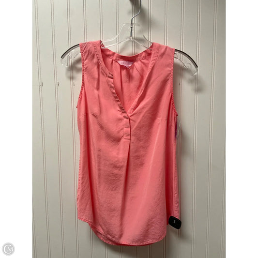 Top Sleeveless Designer By Lilly Pulitzer In Peach, Size: Xs