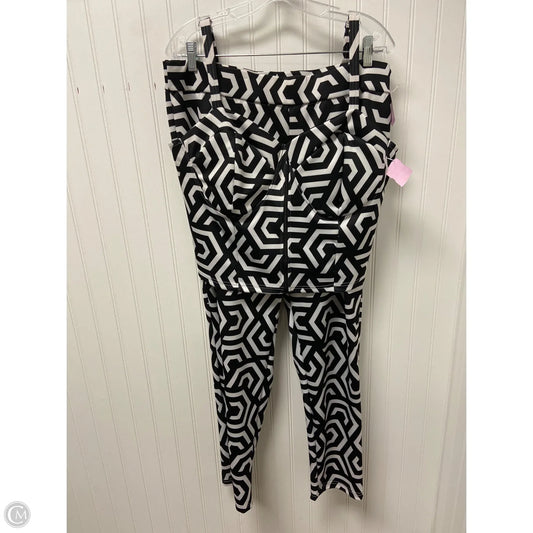 Pants Set 2pc By Clothes Mentor In Black & White, Size: 22