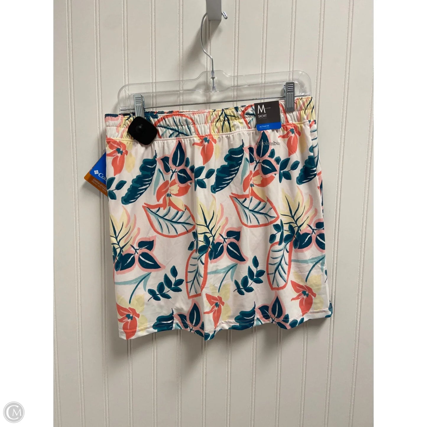 Athletic Skort By Columbia In Floral Print, Size: M