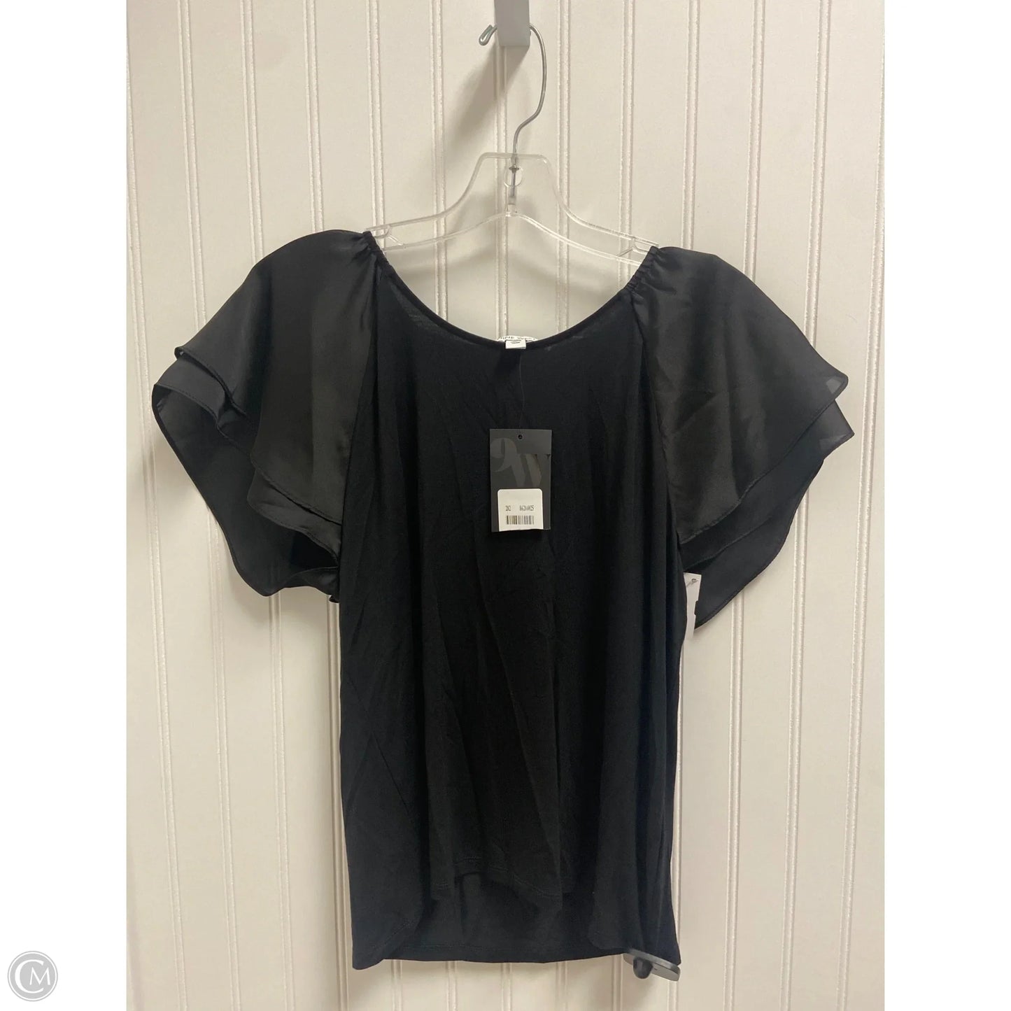 Top Short Sleeve By Nine West In Black, Size: M