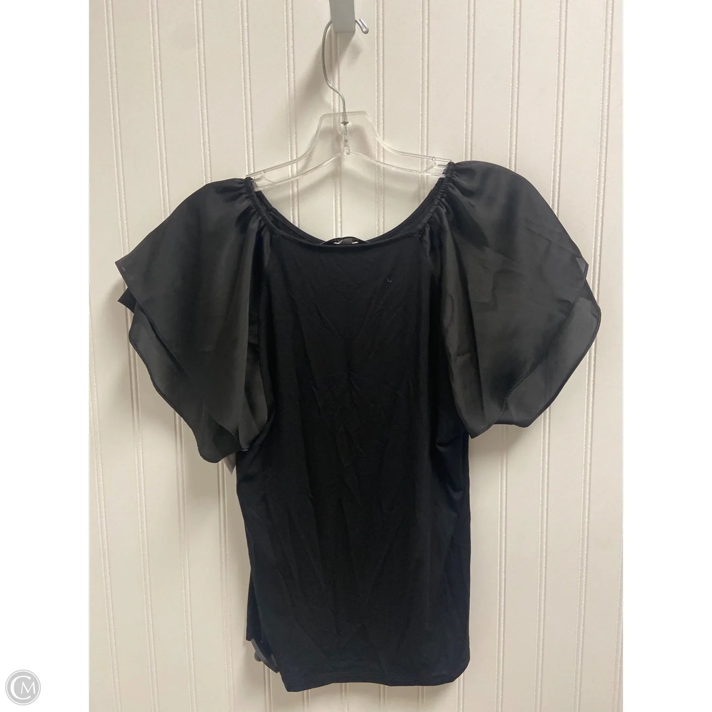 Top Short Sleeve By Nine West In Black, Size: M