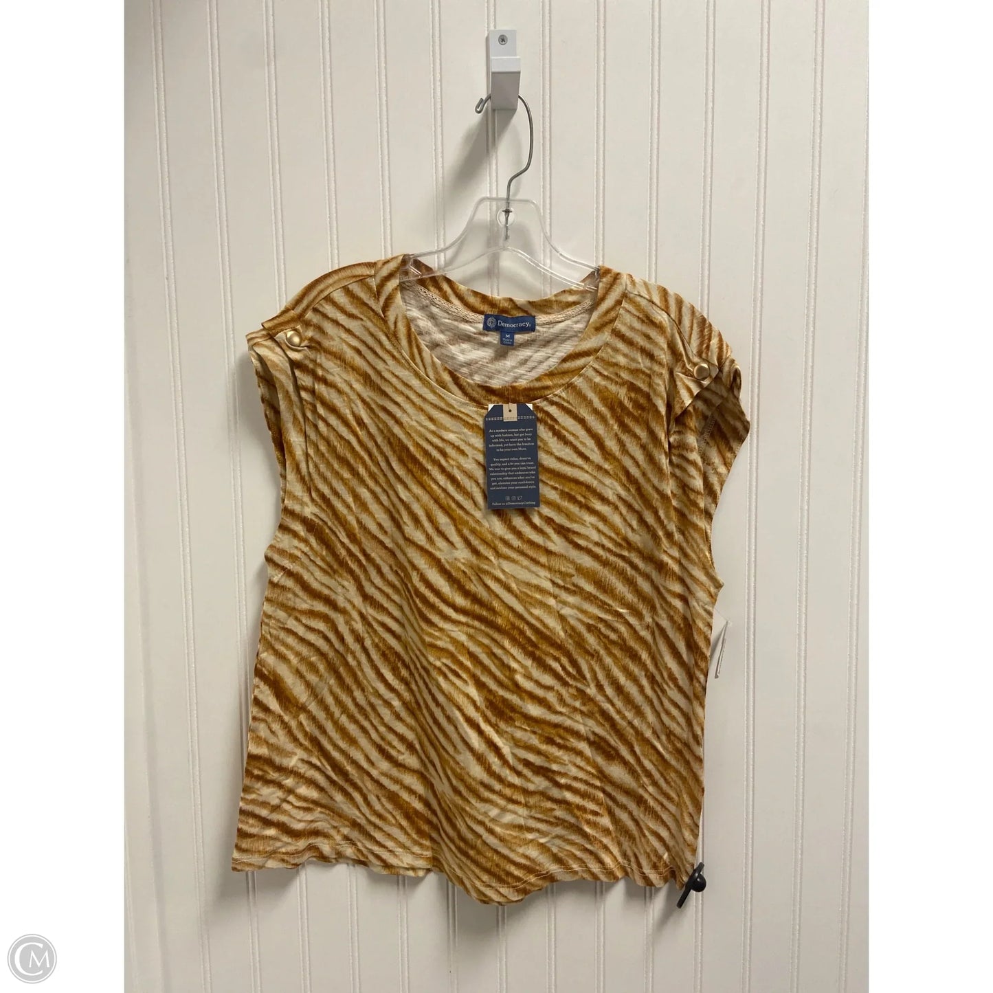 Top Sleeveless By Democracy In Brown, Size: M