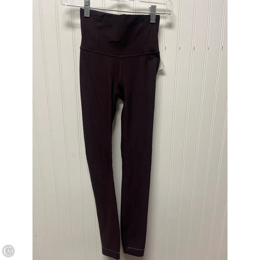 Athletic Leggings By Lululemon In Purple, Size: Xs